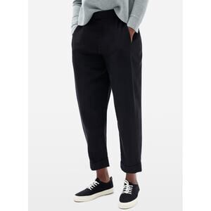 Everlane Womens The Put-Together Pleat Pants Size 2 Black Taper Lyocell NWOT